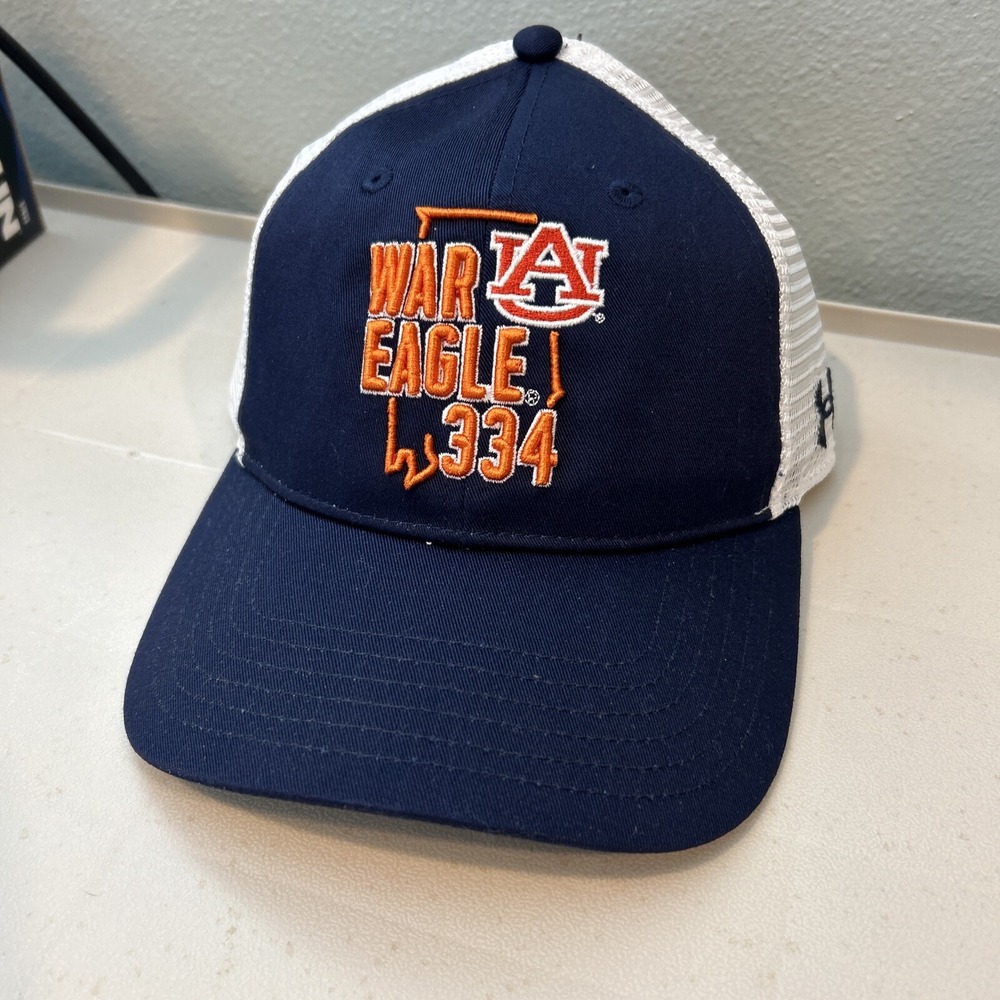 Auburn Tigers Under Armour Mens Blue Snapback Hat War Eagle 334 Area Code NCAA